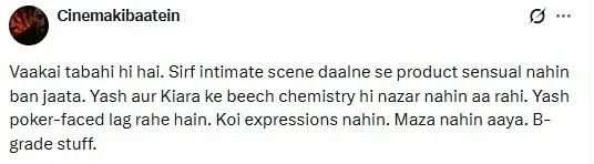 X पर एक यूज़र ने इस बी ग्रेड मटेरियल बताया. 